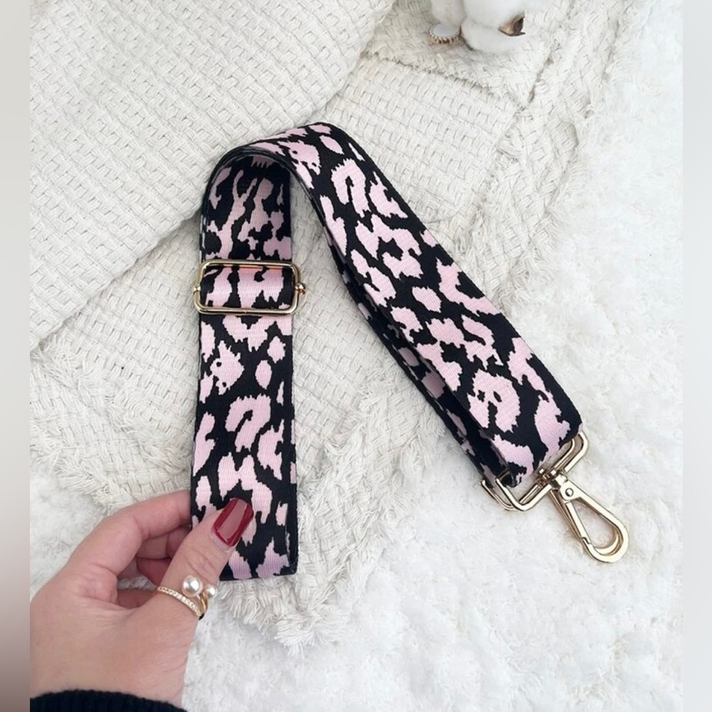 Leopard Pattern Adjustable Bag Strap